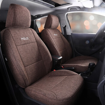 21款大众polo专用汽车座套四季通用亚麻布艺全包围坐垫专车专用座椅套