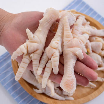 新鲜冷冻无骨鸡爪手工脱骨去骨凤爪生鲜大袋商用 无骨鸡爪4斤