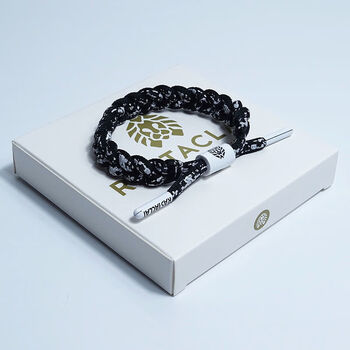 l时尚小狮子鞋带手链经典黑白金扣男女情侣礼物学生款运动用吸汗手带