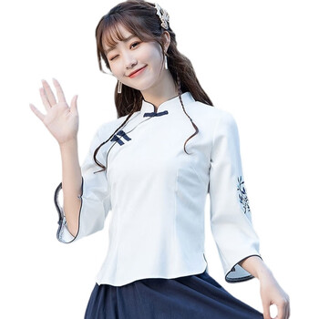 民国学生装复古中国风五四青年装演出服男女舞台舞蹈表演合唱套装定制