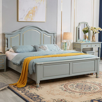 8m 实木床 2个床头柜 1.5x2米  框架结构