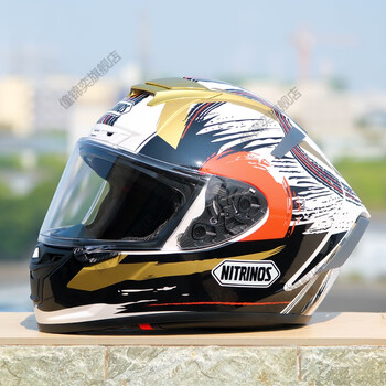 痞幼摩托车头盔同款nitrinos摩托车头盔全覆式安全帽男女通用个性电动