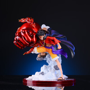 万代bandai海贼王popmax共鸣电镀色bt三档鬼岛大拳头路飞模型雕像礼物
