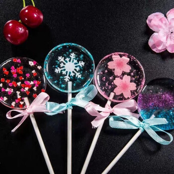 hywlkj高颜值送人樱花水晶棒棒糖2023新款抖音六一礼物网红节日送雪花