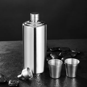 304不锈钢酒壶加厚空白酒瓶子户外随身毛台瓶酒具1斤2斤善曦捷加厚2斤