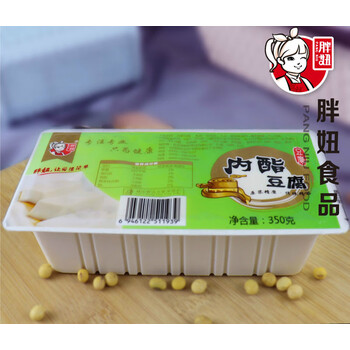 胖妞即食内酯嫩豆腐350g4盒装原味豆花豆腐脑免制作早餐原味内酯嫩