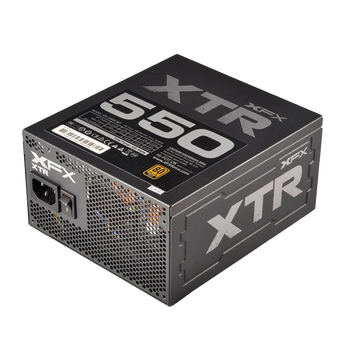 讯景(xfx) xtr550 额定550w 电脑电源 80plus金牌全模组台式机电源