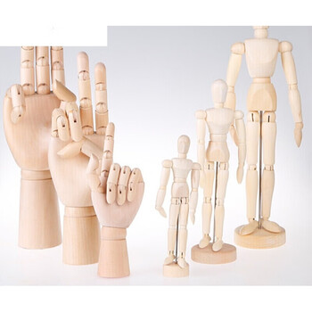 绘画画木偶人可活动木手美术画材小木人素描用动漫模型仿人体结构儿童