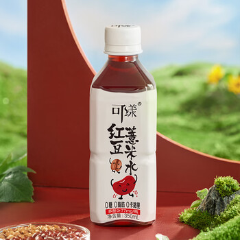 严选好物可漾红豆薏米水零糖饮用水薏仁水无糖植物饮料350ml6瓶