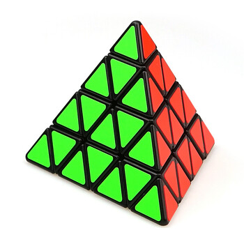魔方格(mofangge)奇艺异形三角形四阶金字塔魔方4阶比赛专用初学顺滑