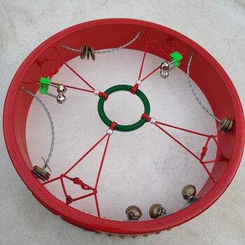 萨满鼓神鼓文王鼓大神二神镇堂鼓3034404350cm送鼓包鼓鞭红色43厘米三