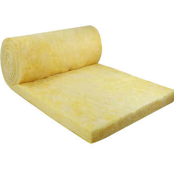 10cm纤维巻毡火棉墙体厂房吸音棉彩钢房隔热棉保温棉隔音 黄色
