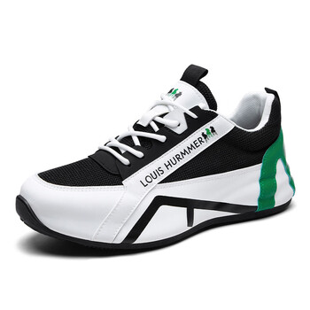 飞行员休闲鞋路易斯悍马男鞋夏季透气网面老爹鞋男士运动鞋子黑绿39
