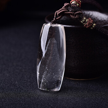 梓瑞珠宝 天然水晶 白幽灵手把件 白幽灵山幽灵异象鬼佬财神幽灵靠山