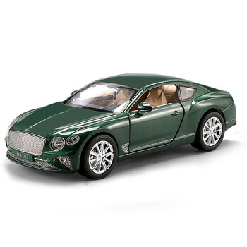 宾利欧陆gt车模型仿真合金声光回力开门汽车模型金属玩具车 宾利欧陆