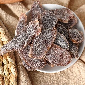 丰收蟹庄广东红糖陈醋姜话梅姜片甜辣酸糖姜片广式蜜饯月经大姨妈例假