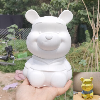 涂色石膏娃娃特大号 真石娃娃白坯儿童手工涂鸦彩绘玩具 小红书同款网