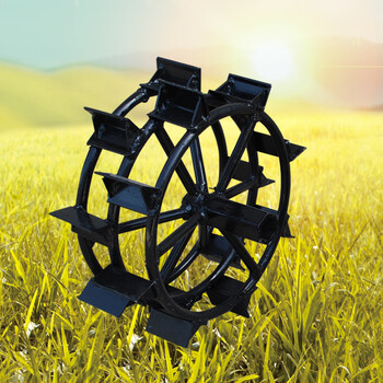 小白龙微耕机配套农具配件加宽铁轮