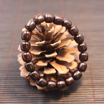 【静黛】 印尼椰蒂隔珠 手工天然椰蒂隔片 文玩diy菩提佛珠手串单颗配