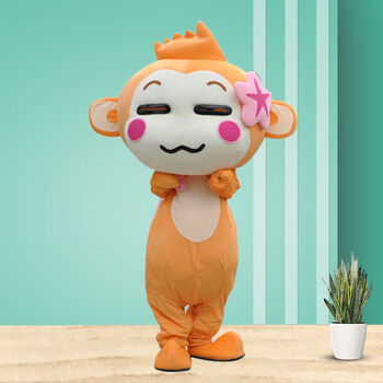 oimg悠嘻猴卡通人偶服装嘻哈猴穿行走动漫玩偶衣服头套表演道具服 女