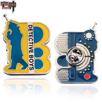 柯南少年侦探团徽章 金属胸针胸章钥匙扣项链动漫周边 徽章