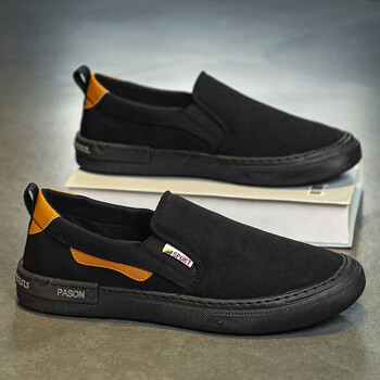 迈雷驰老北京布鞋男鞋夏季透气薄款防臭黑色板鞋男士运动休闲一脚蹬潮