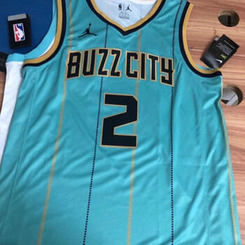 高热压三球黄蜂2号鲍尔20号海沃德新赛季城市版蓝色白色球衣 黄蜂21