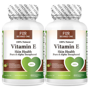 4瓶装天然60粒维生素eve进口美白淡斑印女内服外用官方60粒维生素e2瓶