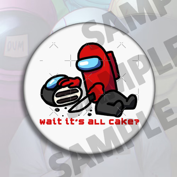 热奥among us游戏周边狼人杀徽章吧唧包包挂件有内鬼太空杀在我们当中