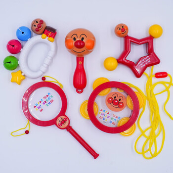 婴幼儿摇铃鼓铃沙锤快板响板儿童宝宝手摇玩具摇铃响铃五星波浪鼓沙锤