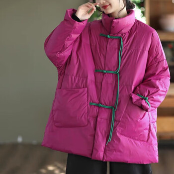 品抉大码棉袄女300斤大码棉服女200斤冬季胖妹妹胖女生复古民国风盘扣