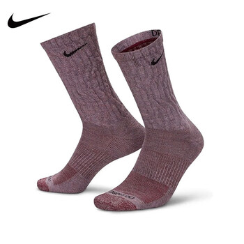 耐克（NIKE）长袜男女2024夏季新款Dri-Fit舒适针织长筒袜运动袜一双装DQ6448 DQ6448-904 S