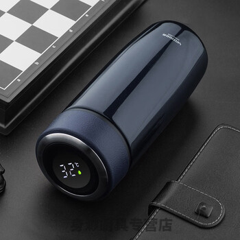 带温度显示的水杯自热水杯智能保温杯男士便携女泡茶水杯304不锈钢带