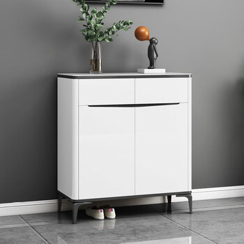 缦宛木轻奢高端素村长鞋柜家用门口大容量烤漆进门收纳柜玄关柜门厅入