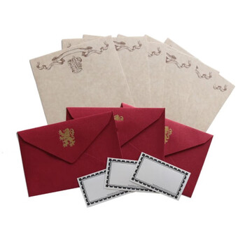 zanyang哈利波特周边魔法学校羊皮纸信纸复古烫金信封 斯莱特林