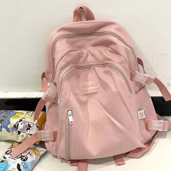 萧途大容量简约书包女大学生韩版原宿风高中生日系ins潮牌百搭双肩包