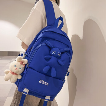 米诺娅书包女高中学生背包韩版设计感初中生大容量百搭大学生减负双肩