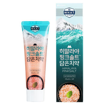 idgc官方百亿贴竹盐韩国进口喜马拉雅粉盐牙膏100清幽香清新口粉盐冰