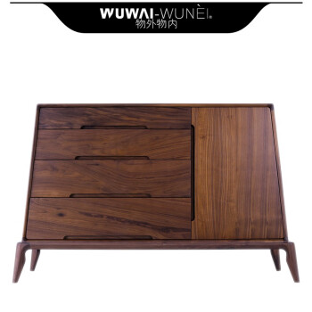 物外物内wuwaiwunei原创设计师品牌北美黑胡桃全实木餐边柜 收纳柜