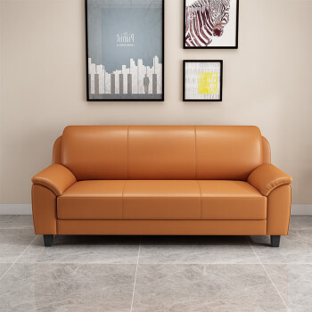 沙发小户型三人位客厅组合现代简约店铺办公室单人双人小沙发 浅棕色