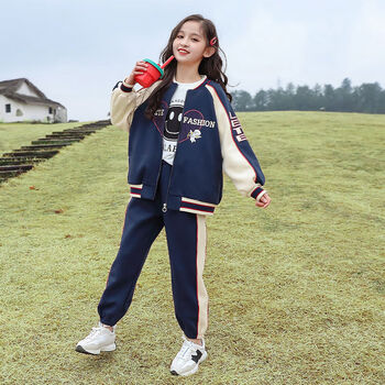 女童套装秋装2022新款适合416岁女孩秋天穿的运动衣服中大童学生春秋