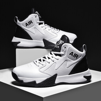 德尔加多篮球鞋男透气运动鞋男秋冬季防滑耐磨蓝球鞋透气成人青少年