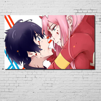 darlinginthefranxx国家队动漫海报周边房间宿舍装饰墙贴壁画nb