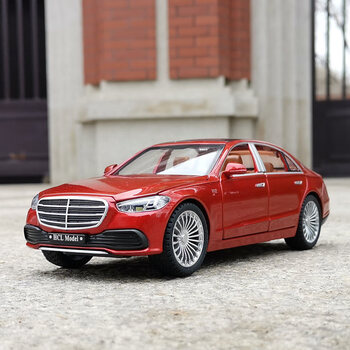 22奔驰迈巴赫s600l儿童仿真合金汽 和诚丰1/22奔驰s600l 红色
