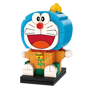 keeppley新品启蒙积木哆啦a梦 叮当猫拼装玩具人仔公仔儿童节礼物 哆