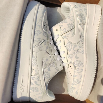 情侣低帮男女百搭nike 空军青花瓷送全套包装 39【图片 价格 品牌