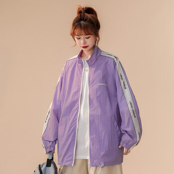 木清清青少年女防晒衣初中少女孩夏季薄款新款高中学生冰丝薄棒球服