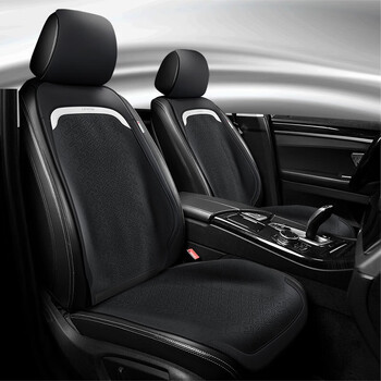 博紫适用于新款翻毛皮马鞍垫透气半包汽车坐垫专用汽车坐垫超薄翻毛皮