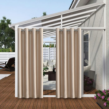 凉亭防晒帘户外凉亭防水窗帘成品遮阳防晒简约室外露台庭院遮光隔热防