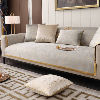 真皮沙发垫轻奢风沙发垫四季通用轻奢风皮垫子坐垫防滑套罩盖巾简约